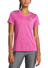 Under Armour Women's Twist Tech V-Neck Short-Sleeve Top - Halo Gray / / White