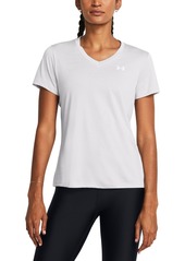 Under Armour Women's Twist Tech V-Neck Short-Sleeve Top - Halo Gray / / White