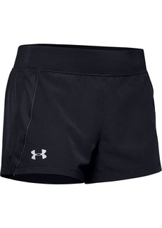 Under Armour Women's UA Qualifier Speedpocket Shorts XL Black