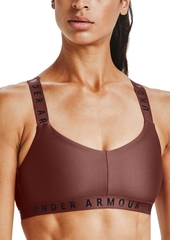 Under Armour Women's Wordmark Cross-Back Low-Impact Sports Bra