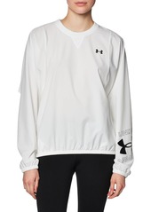 Under Armour Women's Woven Graphic Long Sleeve Crew