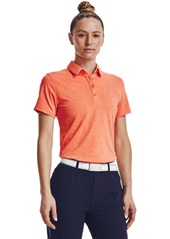 Under Armour Women's Zinger Short-Sleeve Golf Polo (864) Afterglow/Sunset Boulevard/Metallic Silver