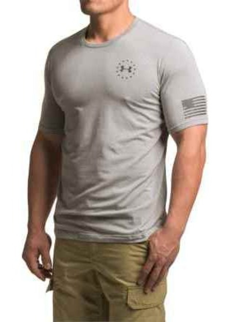 Under Armour Men's Freedom Flag Crew Neck Short Sleeve T-shirt Short Sleeve Tee 