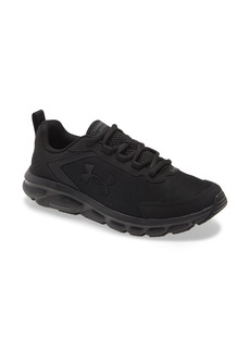 Under Armour Charged Assert 9 Running Shoe in Black/Black at Nordstrom