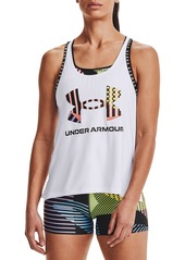Under Armour Geo Knock Out Tank in White /Multi-Color at Nordstrom