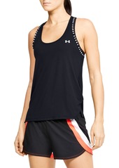 Under Armour Knockout Racerback Training Tank in Black /Black /White at Nordstrom