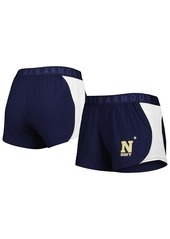 Women's Under Armour Navy, White Navy Midshipmen Game Day Tech Mesh Performance Shorts - Navy, White