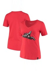 Women's Under Armour Red Richmond Flying Squirrels Performance V-Neck T-Shirt at Nordstrom