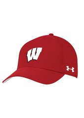 Women's Under Armour Red Wisconsin Badgers Logo Adjustable Hat - Red