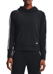 Under Armour Rival Terry Taped Hoodie in Black /Mod Gray /White at Nordstrom