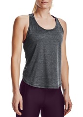 Under Armour Tech Vent Racerback Tank in Black /Black /White at Nordstrom
