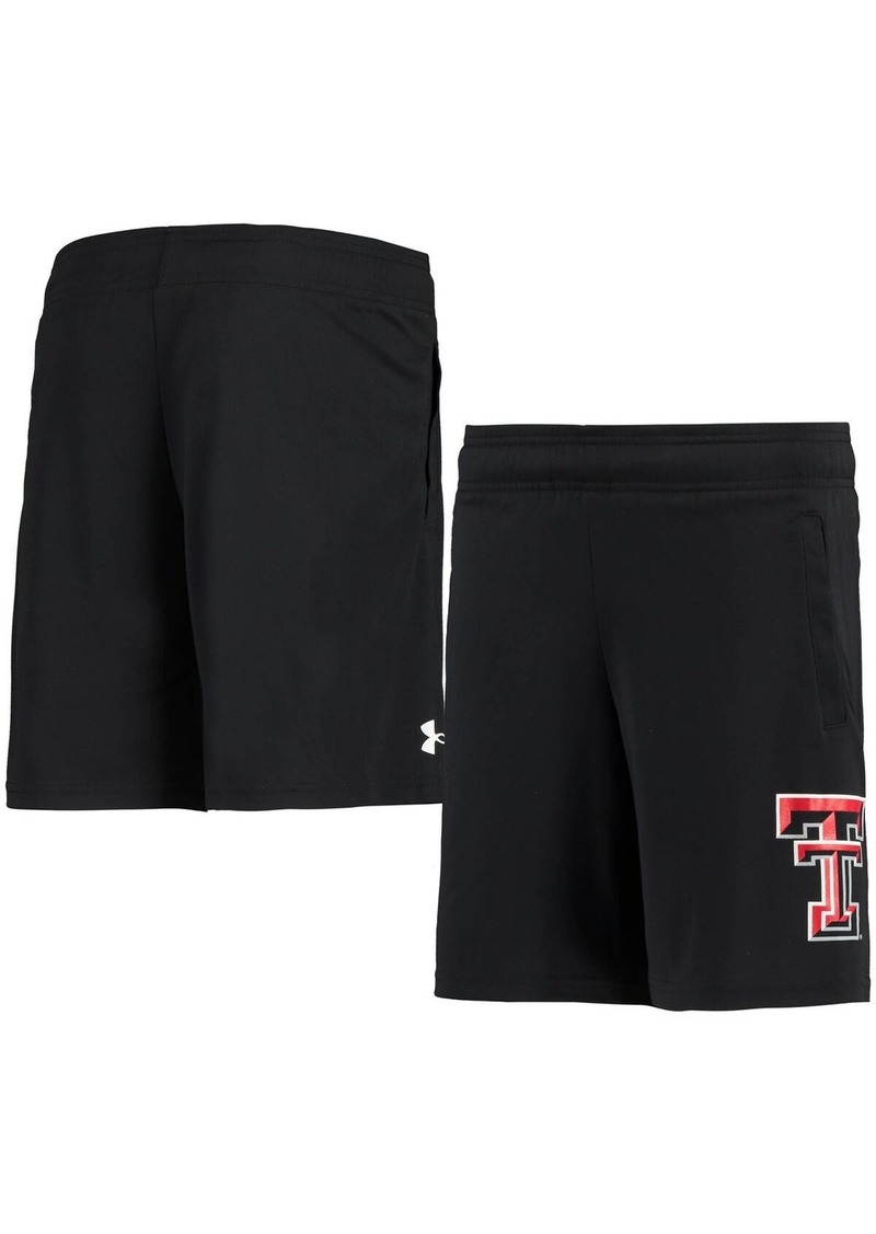 Big Boys Under Armour Black Texas Tech Red Raiders Tech Shorts - Black
