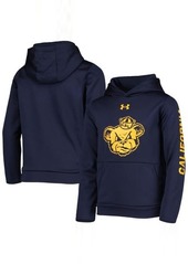 Youth Under Armour Navy Cal Bears Fleece 2-Hit Pullover Hoodie at Nordstrom