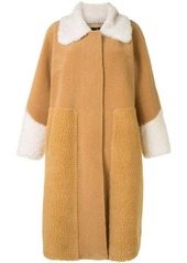 Unreal Fur two-tone faux shearling coat
