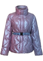 Unreal Fur Neon wave-quilted jacket