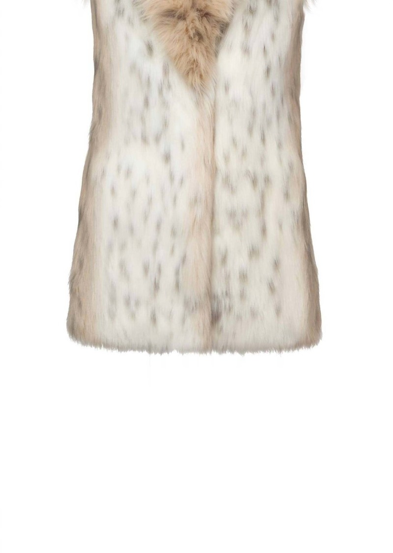 Unreal Fur Rubicon Vest In Snow Leopard