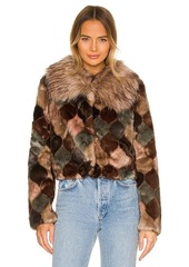 Unreal Fur Casablanca Faux Fur Jacket