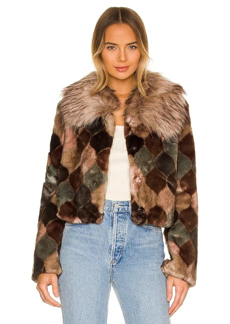 Unreal Fur Casablanca Faux Fur Jacket