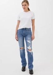 Urban Outfitters Exclusives BDG Mid-Rise Bootcut Jean - Destroyed Medium Wash