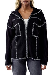 Urban Outfitters Exclusives BDG Urban Outfitters Blanket Stitch Hooded Cardigan
