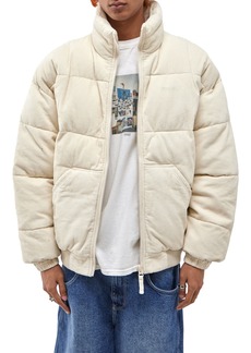 Urban Outfitters Exclusives BDG Urban Outfitters Corduroy Puffer Jacket in Cream at Nordstrom Rack