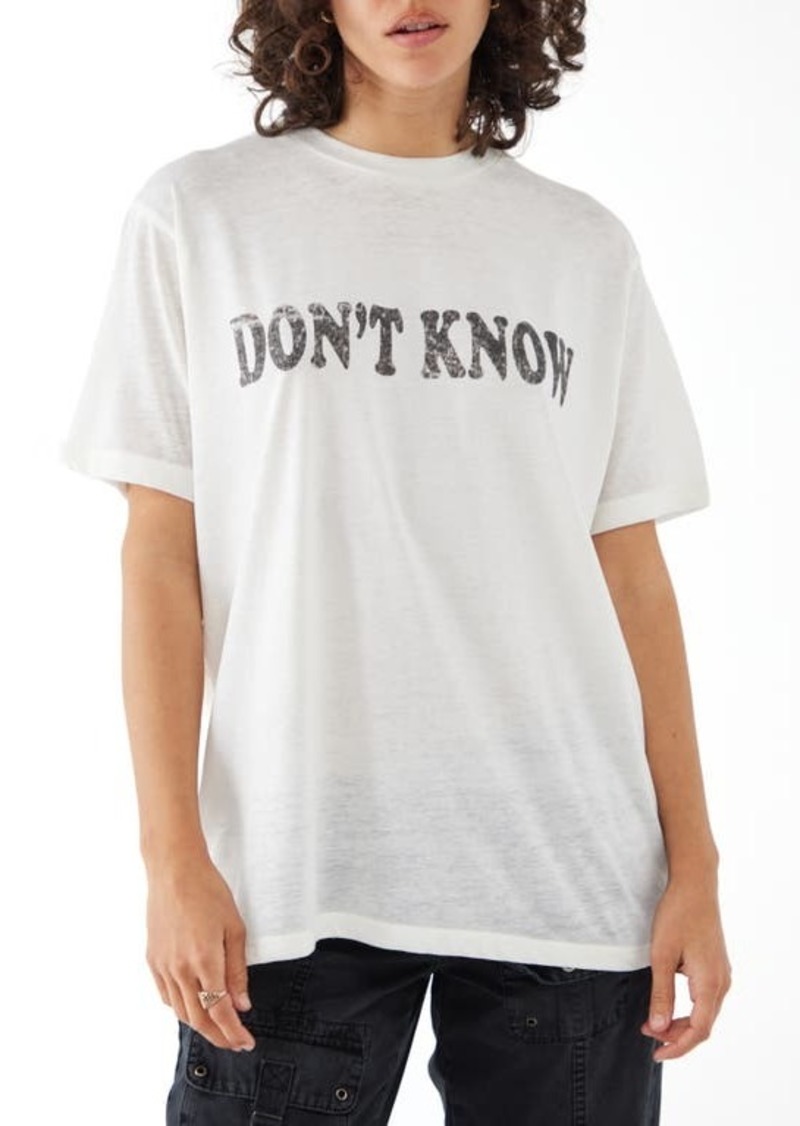 Urban Outfitters Exclusives BDG Urban Outfitters Don't Know Graphic T-Shirt