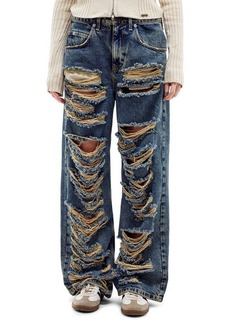 Urban Outfitters Exclusives BDG Urban Outfitters Extreme Ripped Wide Leg Jeans