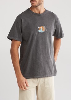 Urban Outfitters Exclusives BDG Urban Outfitters Japanic Embroidered T-Shirt in Grey Marl at Nordstrom Rack