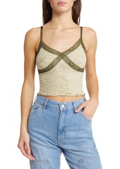Urban Outfitters Exclusives BDG Urban Outfitters Lace Crop Camisole in Green at Nordstrom Rack