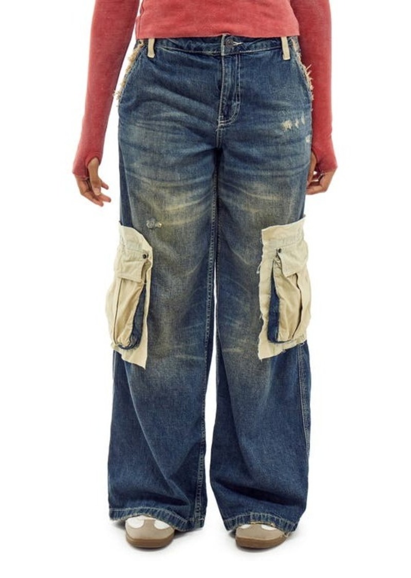 Urban Outfitters Exclusives BDG Urban Outfitters Mixed Media Carpenter Jeans