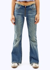 Urban Outfitters Exclusives BDG Urban Outfitters Raw Waist Wide Leg Jeans in Mid Vintage at Nordstrom Rack