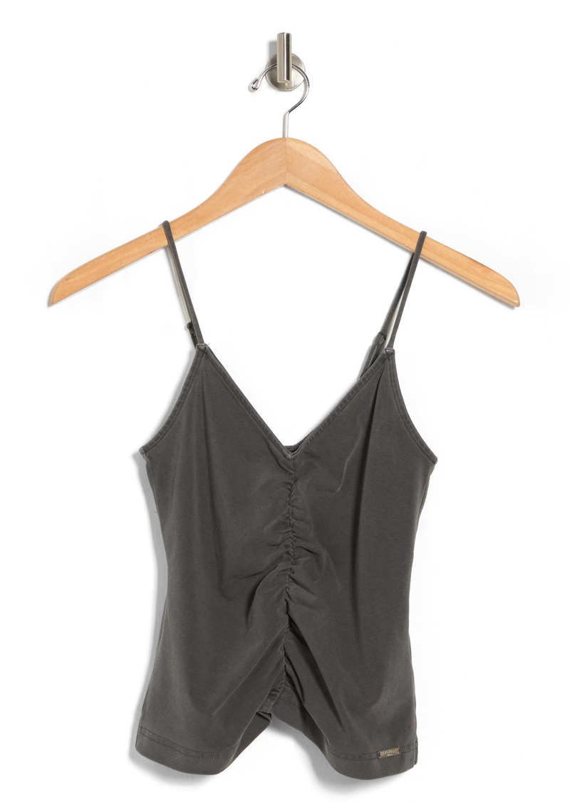 Urban Outfitters Exclusives BDG Urban Outfitters Ruched Washed Camisole in Charcoal at Nordstrom Rack