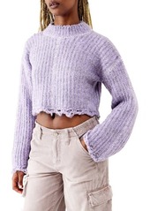 Urban Outfitters Exclusives BDG Urban Outfitters Stitch Detail Marled Crop Sweater