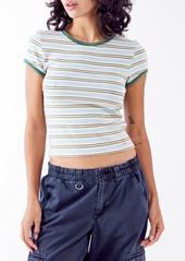 Urban Outfitters Exclusives BDG Urban Outfitters Stripe Ringer T-Shirt in White Multi at Nordstrom Rack