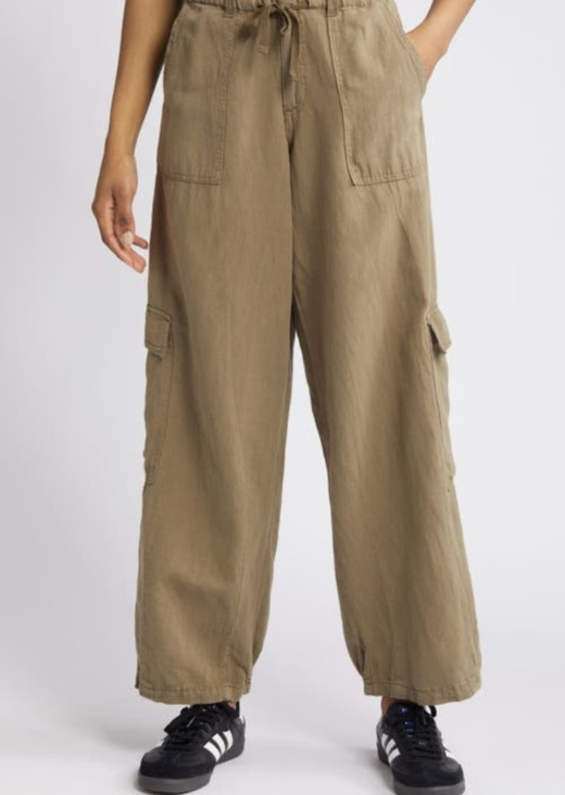 Urban Outfitters Exclusives BDG Urban Outfitters Tie Waist Cotton & Linen Cargo Pants