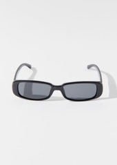 Urban Outfitters Exclusives Courtney Slim Rectangle Sunglasses in Black, Women's at Urban Outfitters