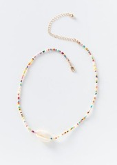 Urban Outfitters Exclusives Cowrie Shell Rainbow Beaded Necklace