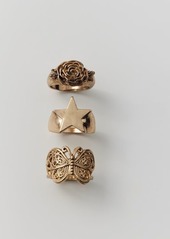Urban Outfitters Exclusives Icon Ring Set in Gold, Women's at Urban Outfitters