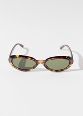 Urban Outfitters Exclusives Mazzy '90s Plastic Oval Sunglasses in Black, Women's at Urban Outfitters