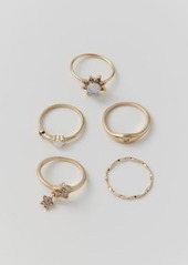 Urban Outfitters Exclusives Star Ring Set in Gold, Women's at Urban Outfitters