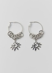 Urban Outfitters Exclusives Sun Swirl Hoop Earring in Silver, Women's at Urban Outfitters