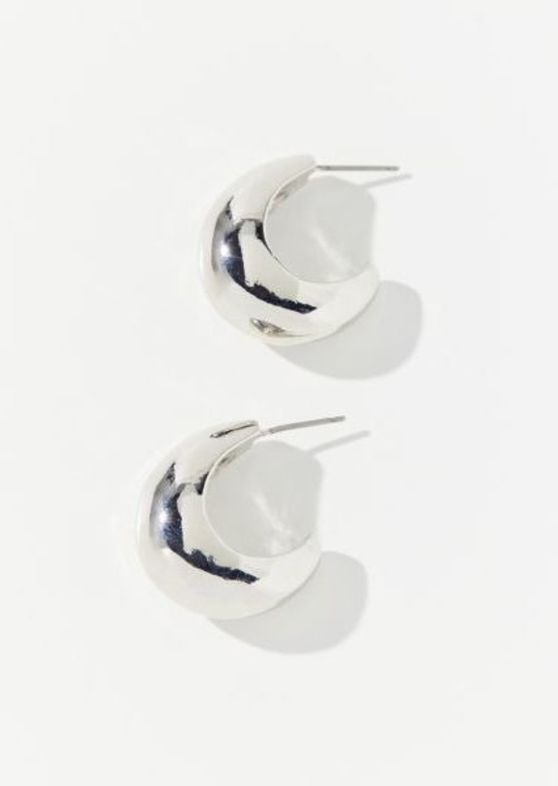 Urban Outfitters Exclusives Teardrop Hoop Earring in Silver, Women's at Urban Outfitters