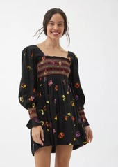 Urban Outfitters Exclusives UO Isobel Smocked Mini Frock Dress