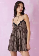 Urban Outfitters Exclusives UO Lingerie Flock Romper