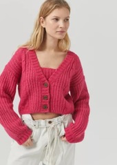 Urban Outfitters Exclusives UO Lolli Cable Knit Cropped Cardigan