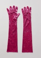 Urban Outfitters Exclusives Velvet Opera Glove in Pink, Women's at Urban Outfitters