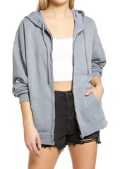 Urban Outfitters Exclusives BDG Urban Outfitters Zip Hoodie in Pacific Blue at Nordstrom