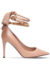 Valentino 100mm Rockstud Flair Leather Laceup Pump
