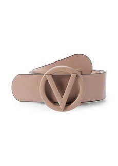 Valentino 1.5" Logo Leather Belt
