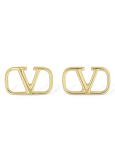 Valentino 1.5cm V Logo Stud Earrings